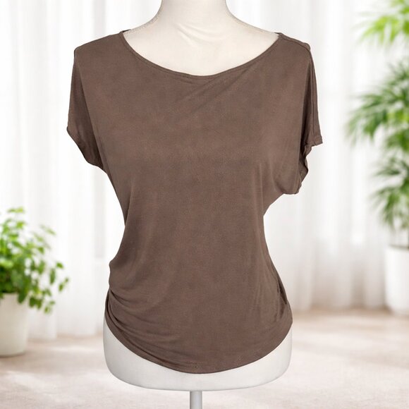 Ralph Lauren Tops - Lauren Ralph Lauren Petite Medium Brown Dolman Sleeve Top PM